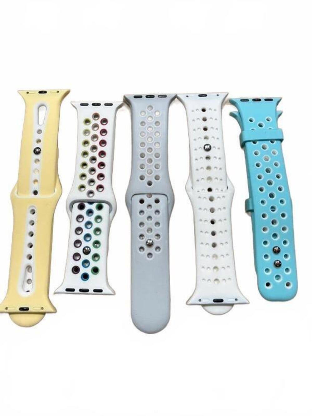 Set of 5 Silicone Replacement Watch Straps for Smartwatches